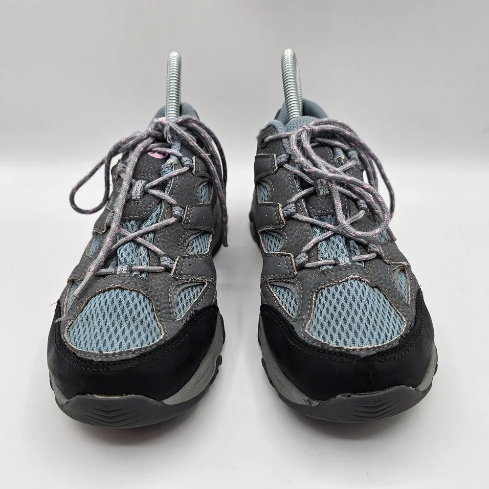 Merrell Waterproof Shoes Womens Size‎ 5 Gray Blue Athletic Hiking Trail Comfort